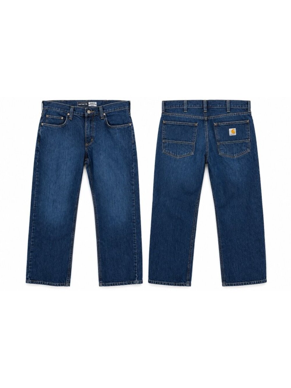 CARHARTT relaxed straight jeans deep creek 32 x 28 work denim outdoor chore